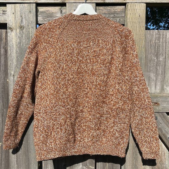 1980s Hand-knit Brown Cardigan - Picture 4 of 6